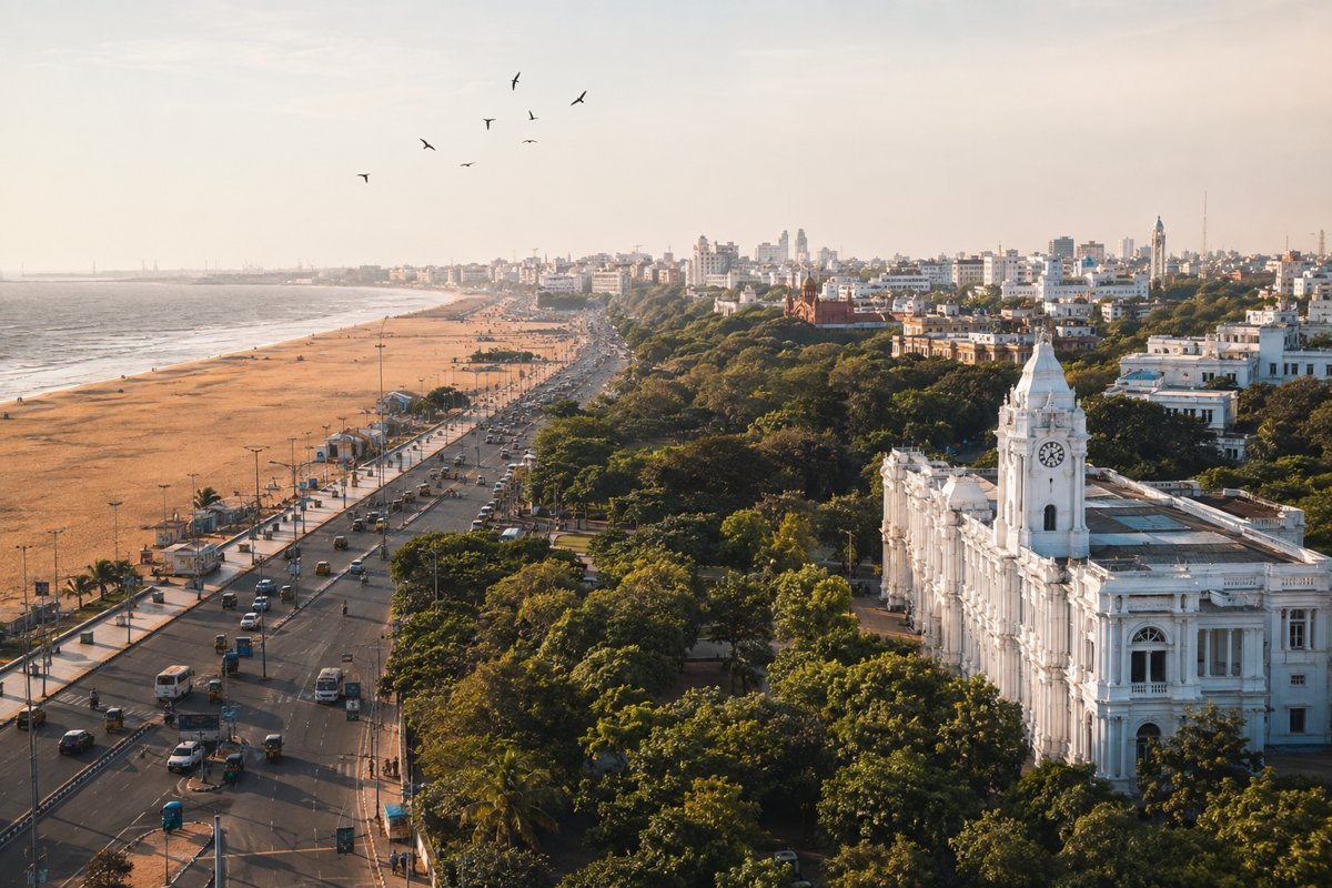 Illustrative skyline and architecture of Chennai