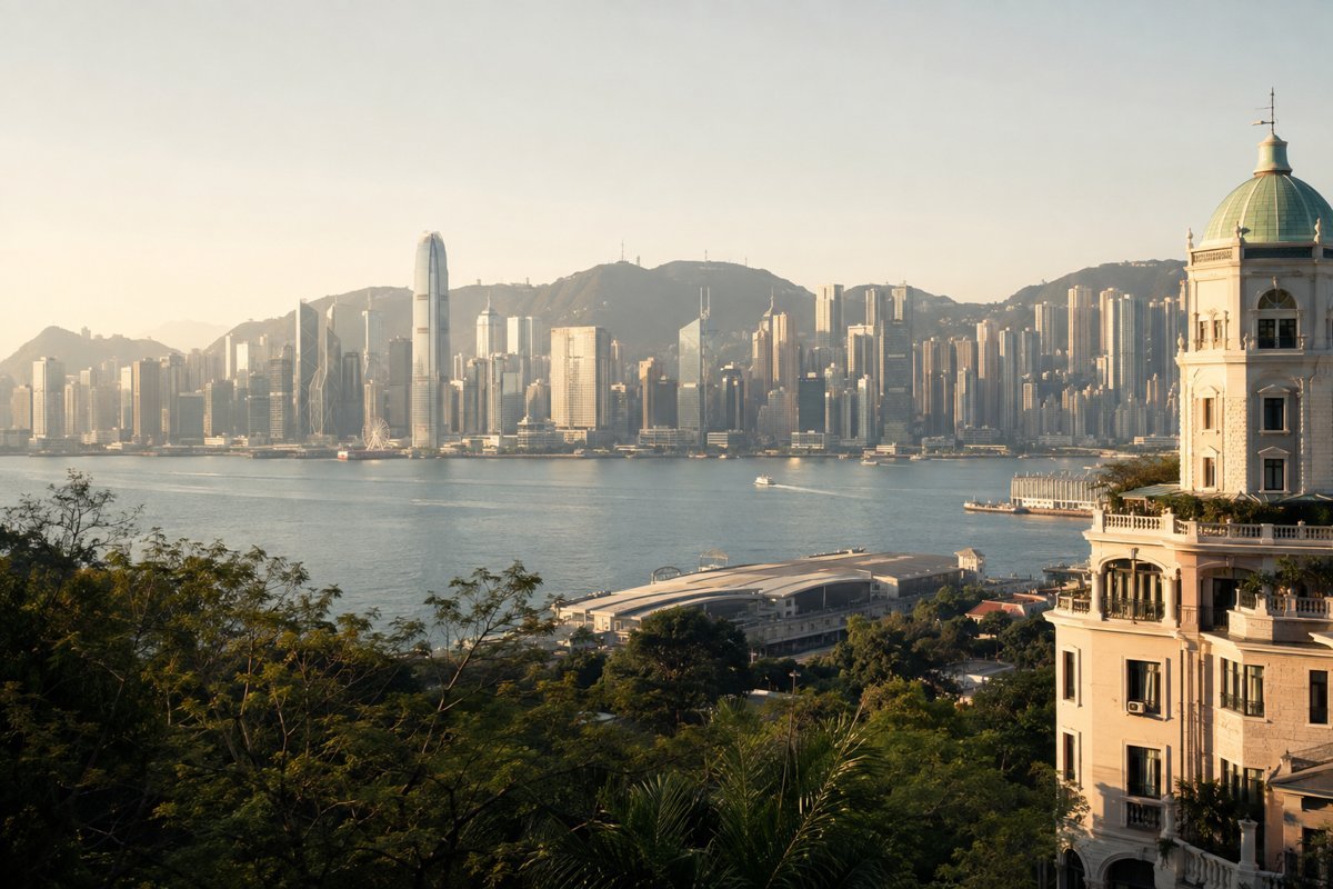 Illustrative city view of Hong Kong