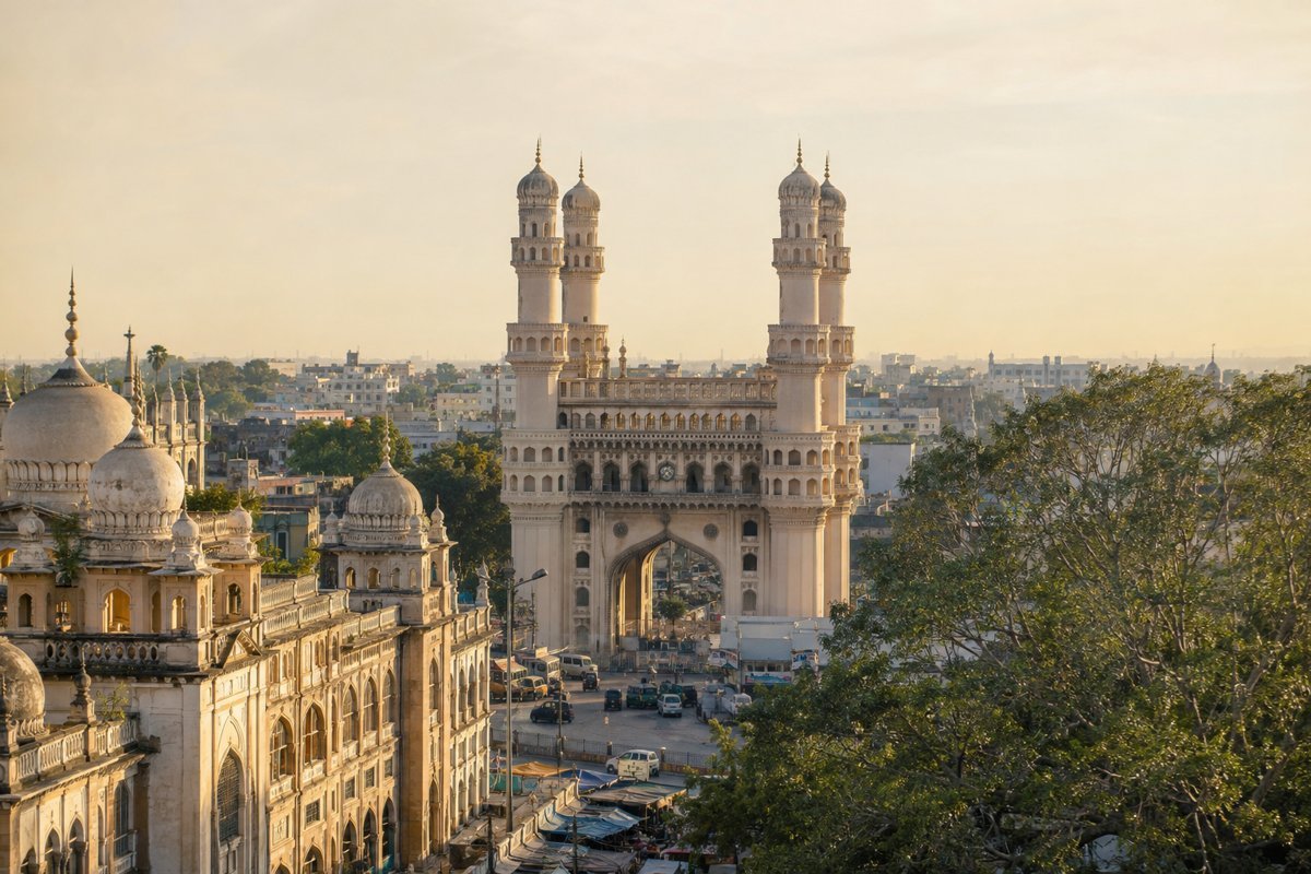 Illustrative city view of Hyderabad