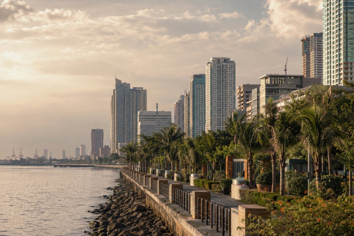 Illustrative city view of Manila