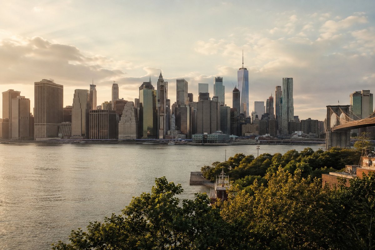 Illustrative city view of New York