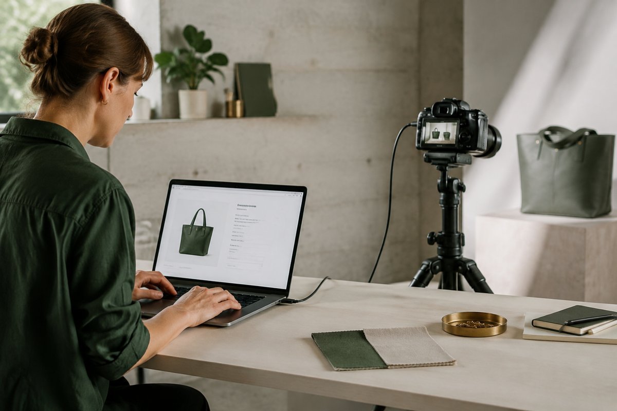 Product catalogue photography and product information preparation