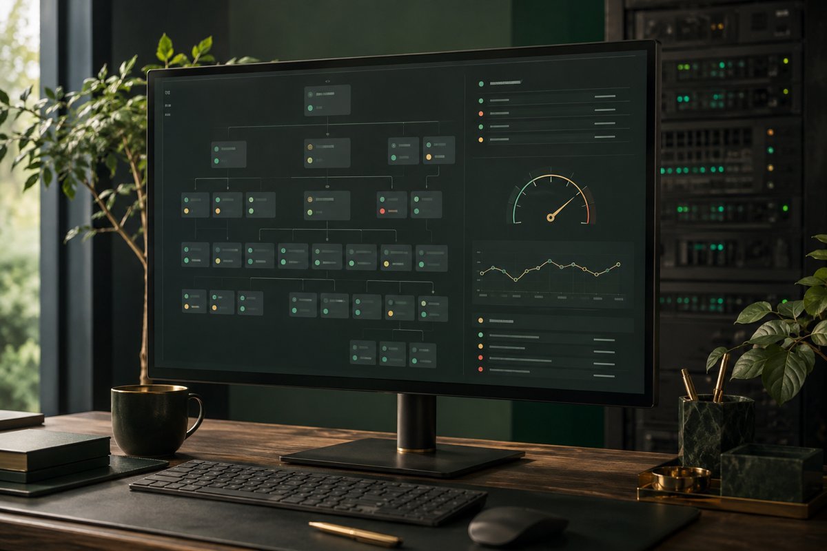 Technical SEO — illustrative creative and working environment