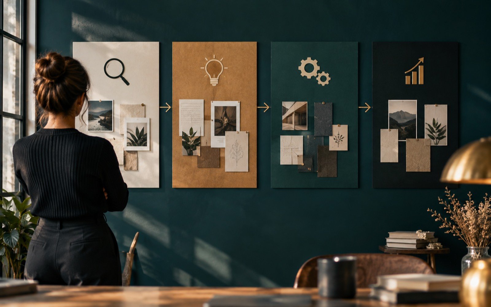Branding, packaging and digital design workspace