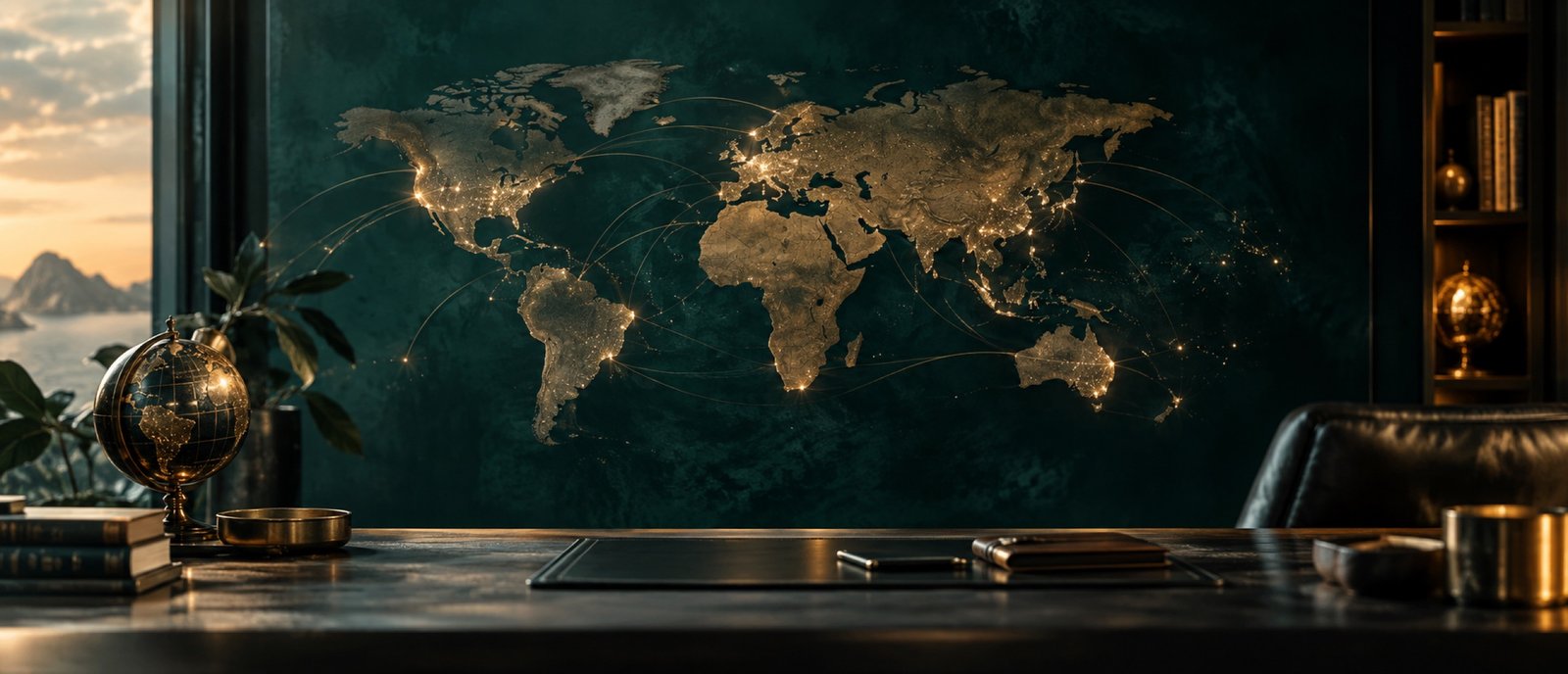 World map of cities served